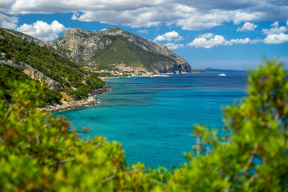 a picture of the coastline of east Sardinia near Orosei