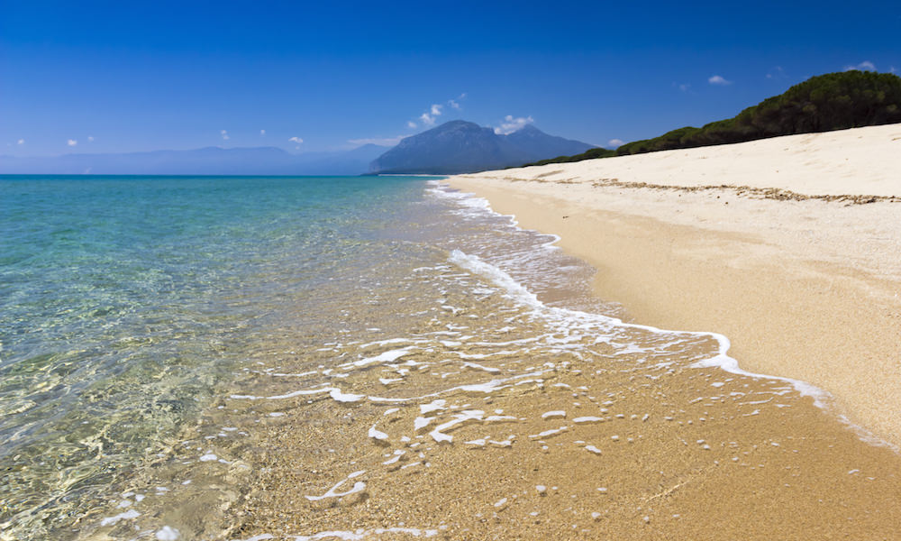 a picture of spiaggia di su barone near Orosei in east Sardinia Italy