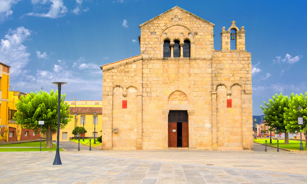 a picture of the church of san simplicio in olbia sardinia