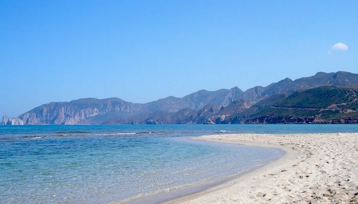 Fontanamare Beach, Fontanamare, Carbonia-Iglesias, Sardinia.