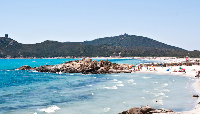 Simius Beach, Villasimius, Cagliari, Sardinia.