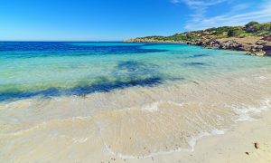 a picture of cala granu on the emerald coast in costa smeralda