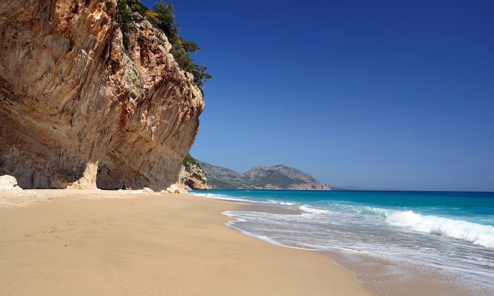 a picture of cala luna beach in east sardinia