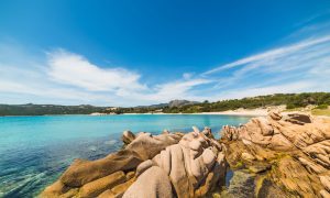 a picture of spiaggia la celvia in capriccioli costa smeralda sardinia