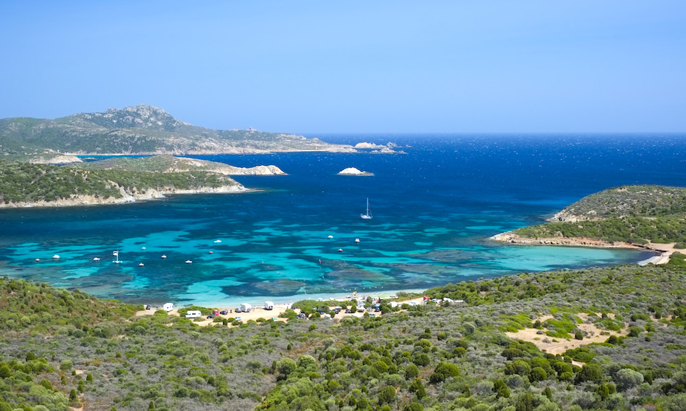 a picture of malfatano beach in cagliari south sardinia