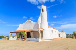 a picture of Chiesa di Stella Maris in Porto Cervo, north-east Sardinia, italy.