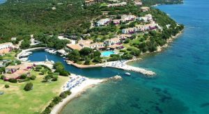 An aerial view of Hotel Palumbalza, between Porto Rotondo and Marinella.