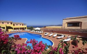 a picture of the four-star hotel stella marine in cannigione sardinia italy