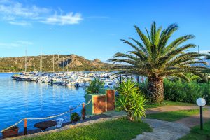 a picture of the marina of Porto Cervo, in north-east Sardinia, Italy.