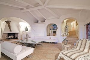 a picture of the living area of Villa Anna, in Porto Cervo, Costa Smeralda, north-east Sardinia, Italy.