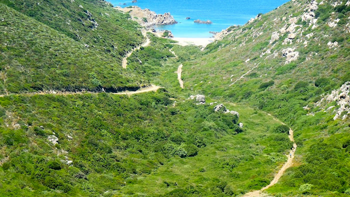 a picture of cala faa beach in northern sardinia