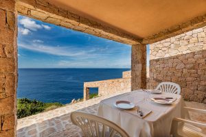 a picture taken on the terrace at a villa in Costa Paradiso Sardinia