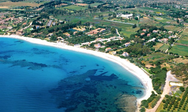 a picture of su guventeddu beach near pula in cagliari sardinia