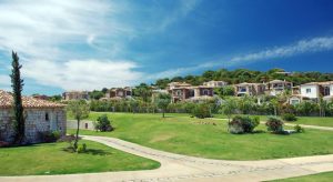 The landscaped gardens at the Hotel Villas Resort.