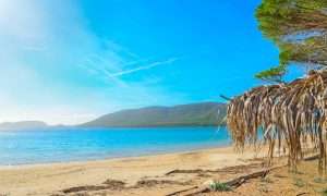 a picture of mugoni beach near alghero in north-west sardinia
