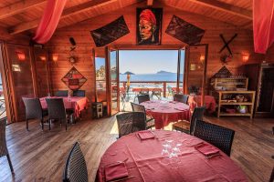 a picture of the interior at Ristorante Toma, in santa Maria Navarrese, east Sardinia.