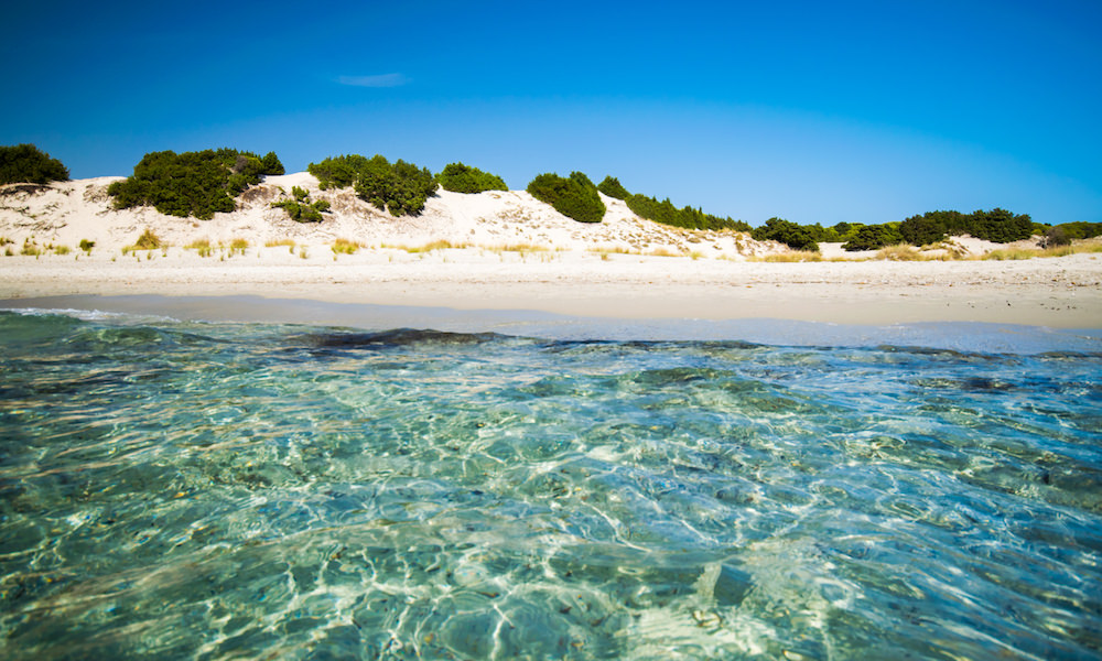 a picture of spiaggia di porto pinetto in carbonia iglesias southwest sardinia