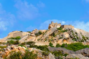 a picture of Fortezza di Monte Altura near Palau in north Sardinia, Italy.