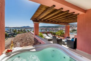 a picture of harbour views at Hotel La Vecchia Fonte in Palau, Sardinia, Italy.