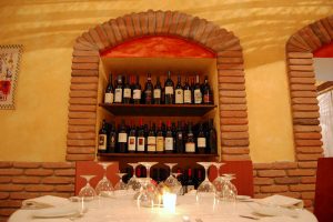 a picture taken inside Ristorante Il Cormorano, in Castelsardo, north Sardinia, Italy.