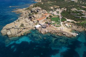 a picture of Phi Beach in Baja Sardinia, Costa Smeralda, Sardinia, Italy.