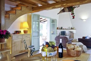 a picture of the authentic interior at Rifugio sotto le stelle Portixeddu, a holiday villa in south-west Sardinia, Italy.
