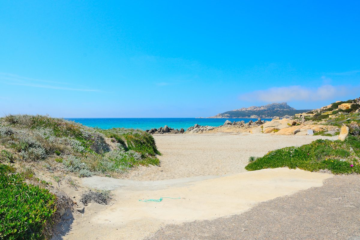 a picture of the beach of Santa Reparata, near Santa Teresa Gallura in north Sardinia, Italy.