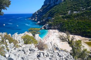 a picture of Spiaggia di Cala Sisine, one of the best beaches of east Sardinia, Italy.