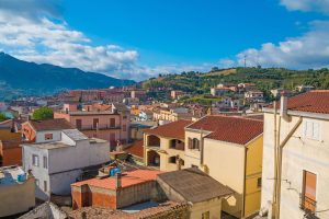 a picture of the village of Tertenia, in the Ogliastra area in south-east Sardinia, Italy.