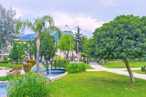 a picture taken inside Parco Fausto Noce, a scenic public park in Olbia, north-east Sardinia, Italy.