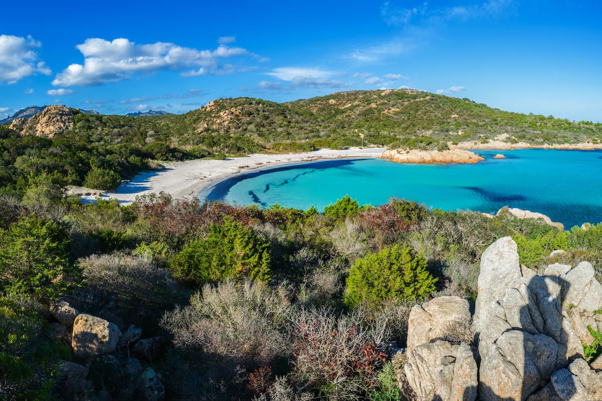 Spiaggia del Principe, Costa Smeralda, Sardinia, Italy. It is also known as the Prince's Beach.