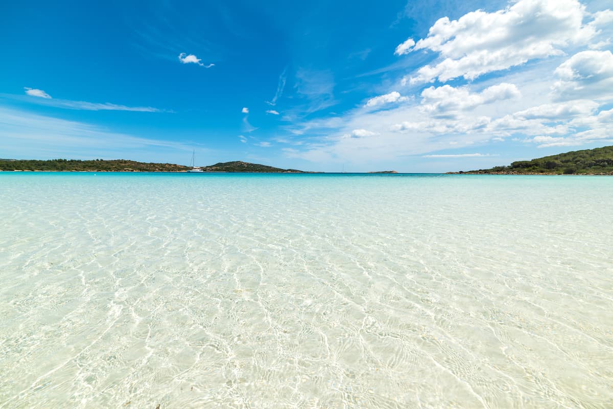 Cala Brandinchi beach, also known as ‘Little Tahiti’, in San Teodoro, Olbia-Tempio, Sardinia.