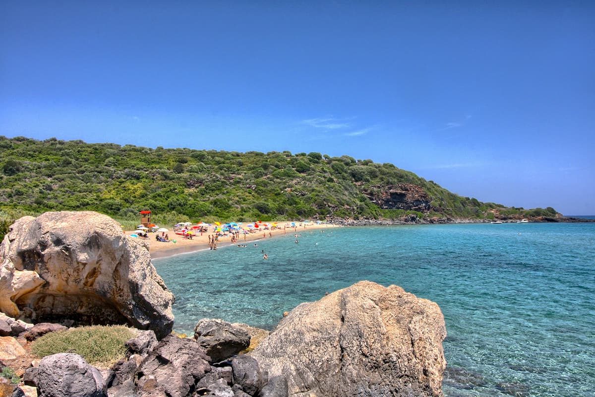 Spiaggia Cala Cartoe, near Orosei, east Sardinia, Italy.