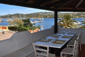 Views of the harbour at Ristorante La Sciumara.