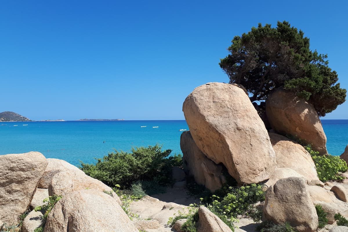 Spiaggia di Simius, near Villasimius, south-east Sardinia, Italy.