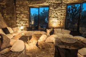 One of many private lounge areas at the Ritual Club in Baja Sardinia, Italy.