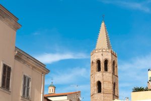 The church of San Francesco in Alghero, north-west Sardinia, Italy.