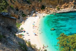 a cove named Cala Biriola near Baunei, east Sardinia, Italy.