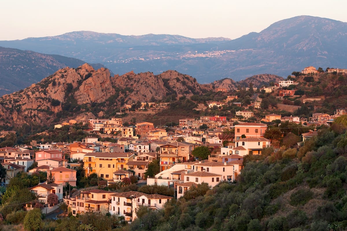 A warm sunrise in Santa Maria Navarrese, province of Ogliastra, east Sardinia.