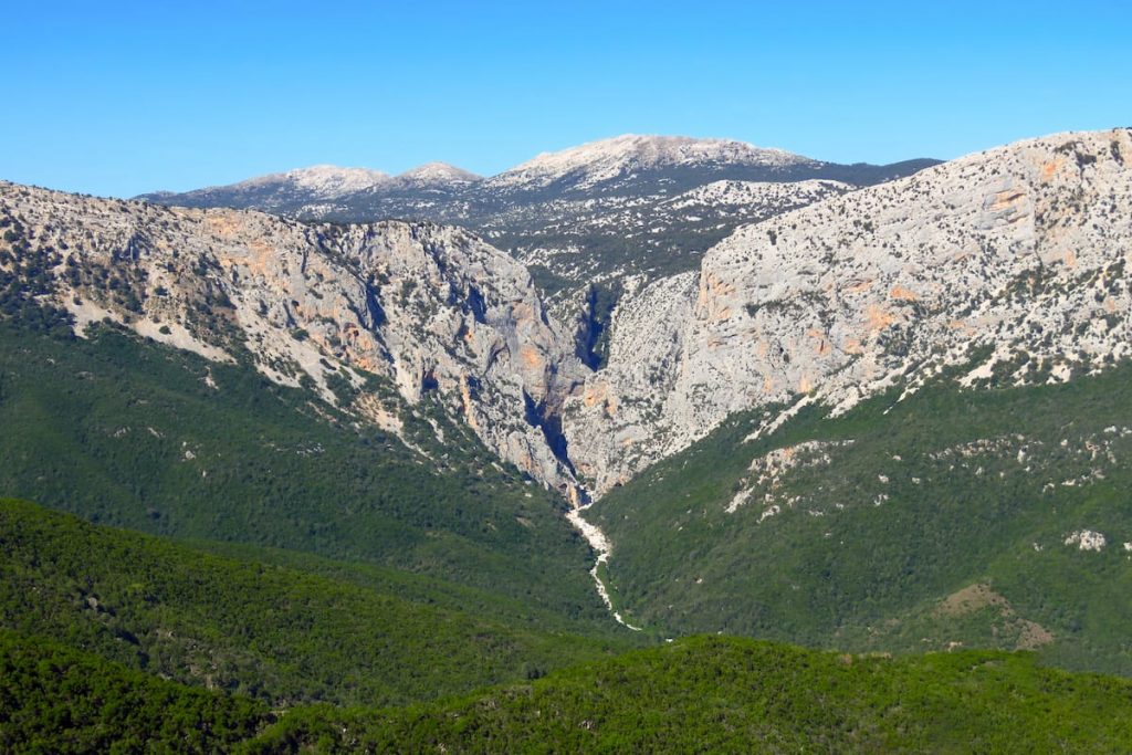 Gola Su Gorropu is one of the deepest canyons in Europe and a landmark of Sardinia, Italy.