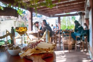 a wine bar with outside terrace in villasimius south sardinia