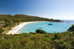 stunning scenery at spiaggia di cala pira in southeast sardinia