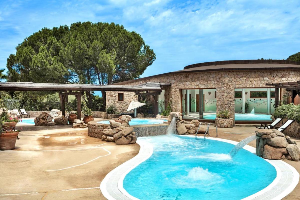 the pool at hotel marinedda thalasso spa in isola rossa sardinia