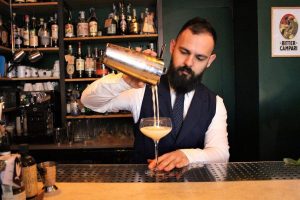 a bartender at spirits boutique in olbia sardinia