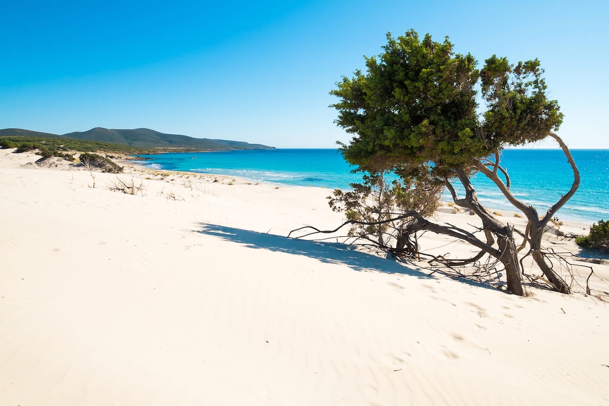 porto pino beach, porto pino, sant'anna arresi, carbonia-iglesias, sardinia.