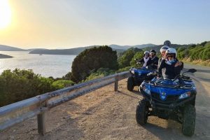 all terrain vehicles exploring the coast and beaches of south sardinia