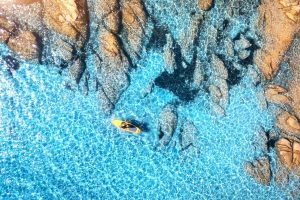 stand up paddling in sardinia