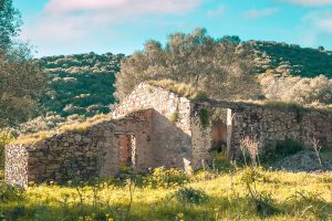 an ancient stazzo gallurese in north sardinia italy