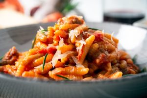 a delicious dish of Malloreddus, also known as Sardinian gnocchi
