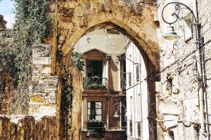 Typical scenery in the Castello Quarter of Cagliari, south Sardinia, Italy.